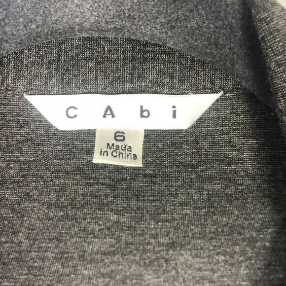 CABI | Dark Gray Button Front Blazer Size 6 - Picture 4 of 7